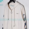 Off White - Monet Oil Painting Printed Zipper Hoodie