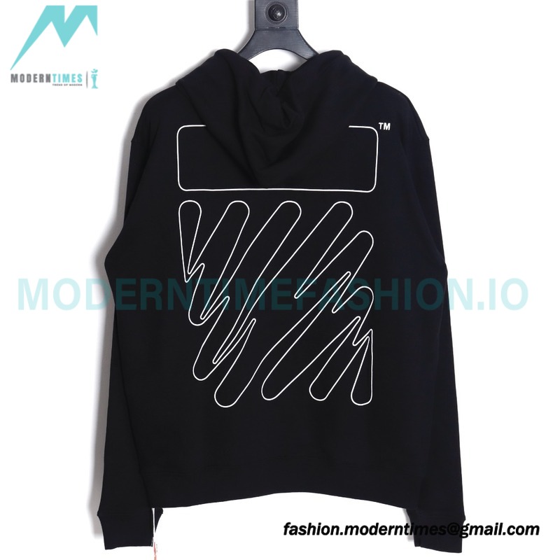 Off White - Painted Zebra Crossing Hoodie