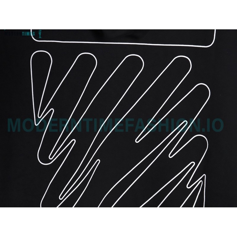 Off White - Painted Zebra Crossing Hoodie