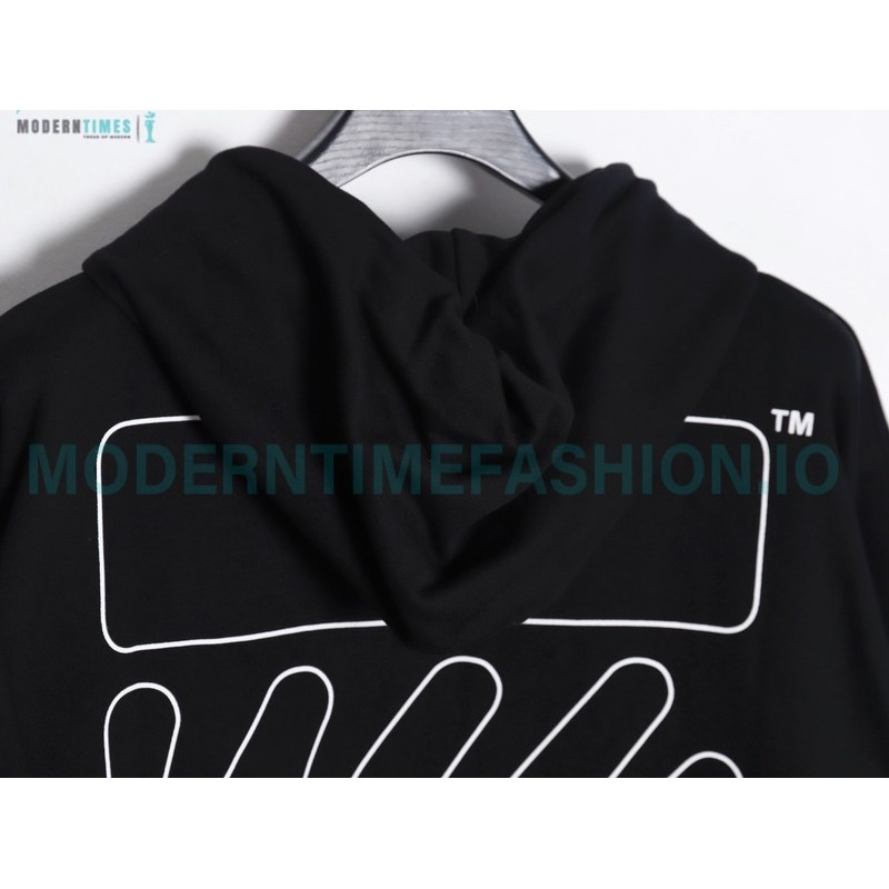 Off White - Painted Zebra Crossing Hoodie