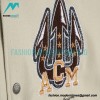 Off White - Milan Stitched Embroidery Heavy Hot Diamond Baseball Jacket