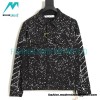 Off White - Black And White Denim Jacket With Splash Paint