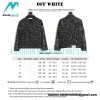 Off White - Black And White Denim Jacket With Splash Paint