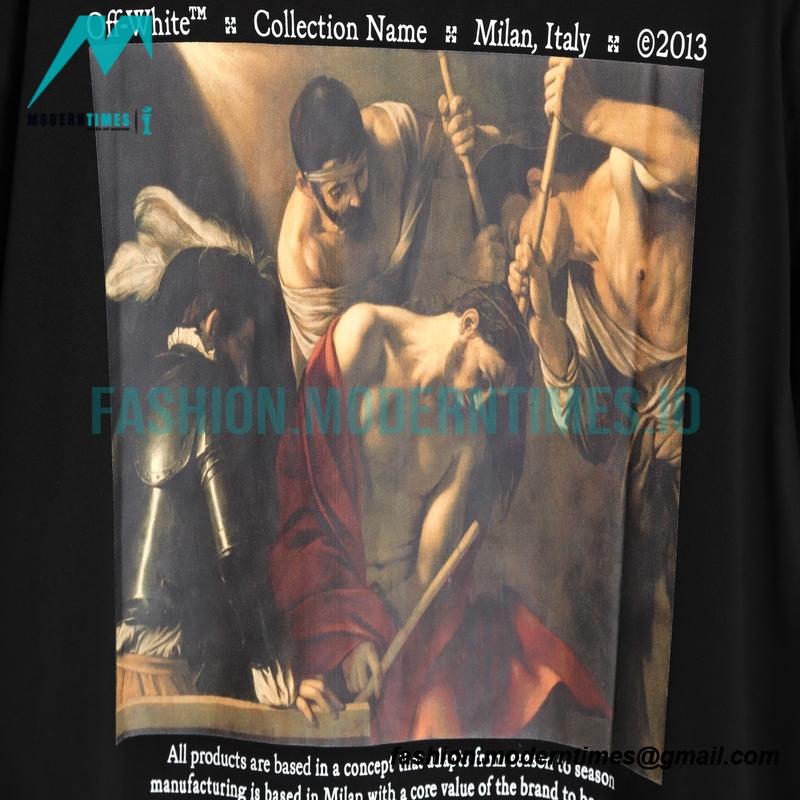 Off White - 23SS Classical Religious Oil Painting Short Sleeve
