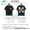Off White - 23ss Hand Painted Oil Painting Watercolor Graffiti Arrow Short Sleeve T-shirt