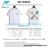 Off White - 23ss Hand Painted Oil Painting Watercolor Graffiti Arrow Short Sleeve T-shirt