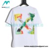 Off White - 23ss Hand Painted Oil Painting Watercolor Graffiti Arrow Short Sleeve T-shirt
