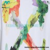 Off White - 23ss Hand Painted Oil Painting Watercolor Graffiti Arrow Short Sleeve T-shirt