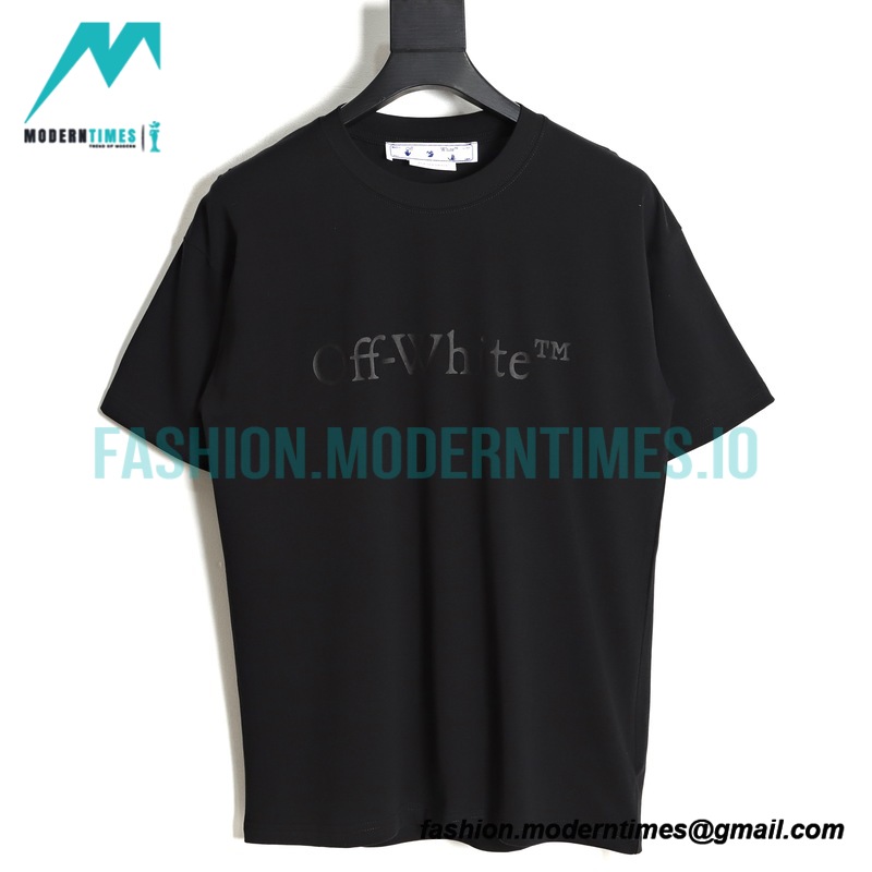 Off White - 23ss Solid Color Logo Printed Short-sleeved T-shirt