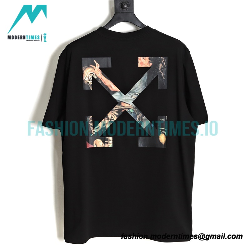 Off White - 23SS Pascal Skull Girl Short Sleeve