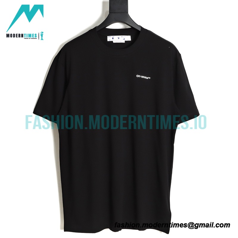 Off White - 23S Graffiti Brush Zebra Crossing Short Sleeve