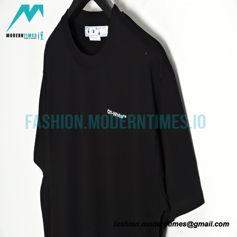 Off White - 23S Graffiti Brush Zebra Crossing Short Sleeve