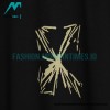 Off White - 23ss Sketch Splashed Ink Arrow Letters Short Sleeve