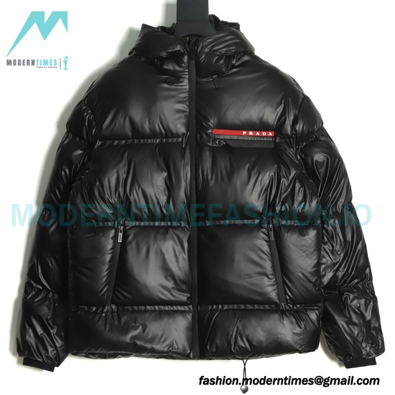 Prada - 21FW Red Stripe Down Jacket