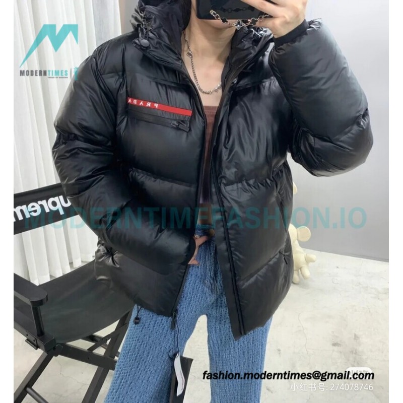 Prada - 21FW Red Stripe Down Jacket