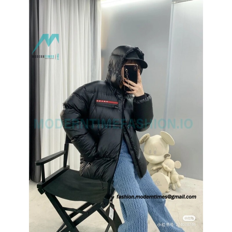 Prada - 21FW Red Stripe Down Jacket