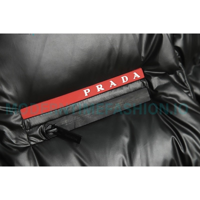 Prada - 21FW Red Stripe Down Jacket