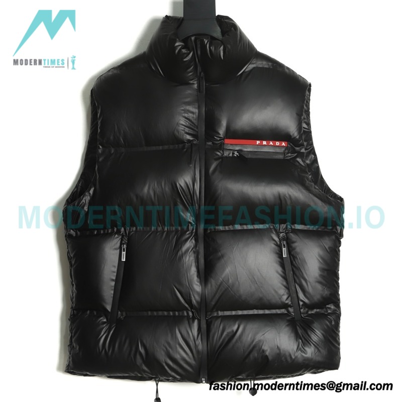 Prada - 21FW Red Stripe Down Vest