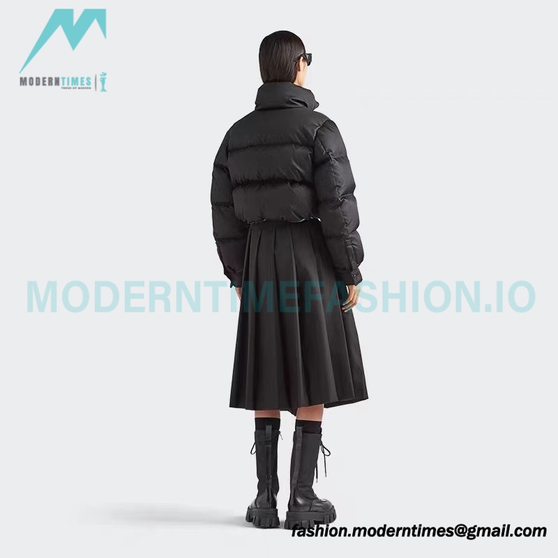 Prada - Inverted Triangle Neckline Short Down Jacket