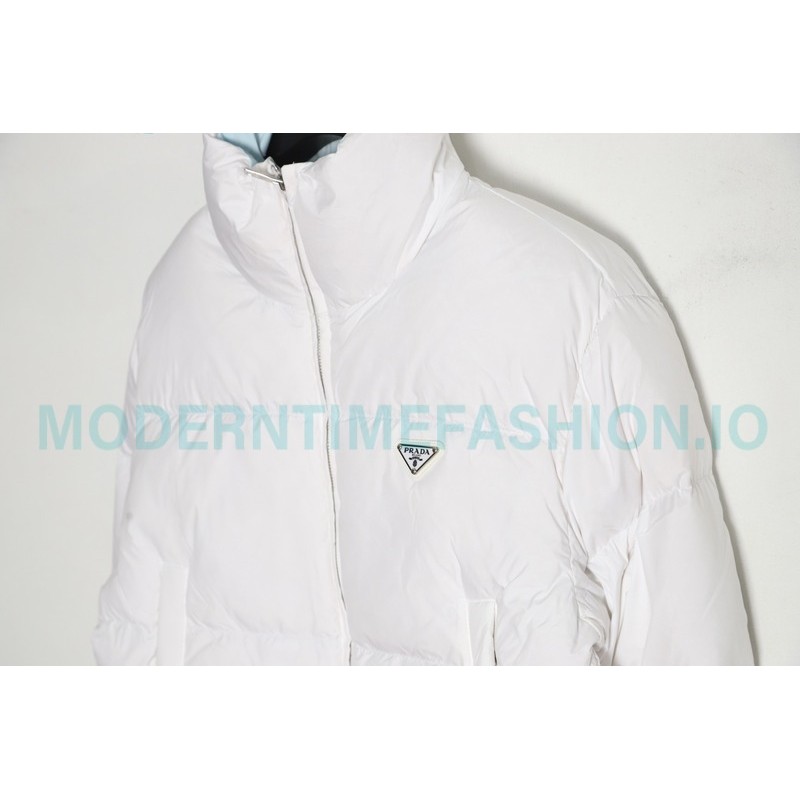 Prada - Inverted Triangle Neckline Short Down Jacket