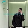 Prada - 22FW Triangle Standard Wave Anti-wrinkle Crease Crew Neck Hoodie