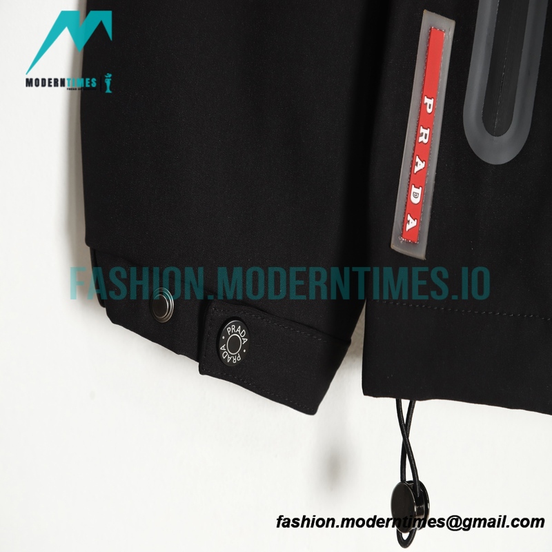 Prada - Chest Logo Triangle Trench Coat