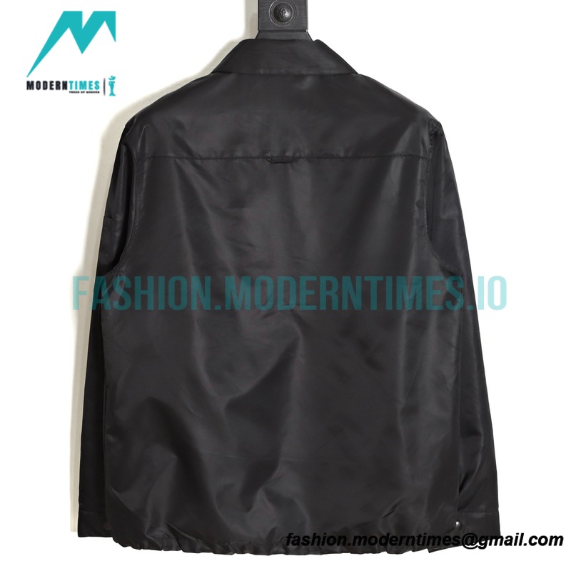 Prada - 23SS Lapel Pocket Nylon Long-sleeved Jacket