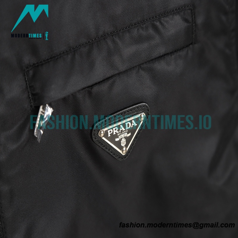 Prada - 23SS Lapel Pocket Nylon Long-sleeved Jacket