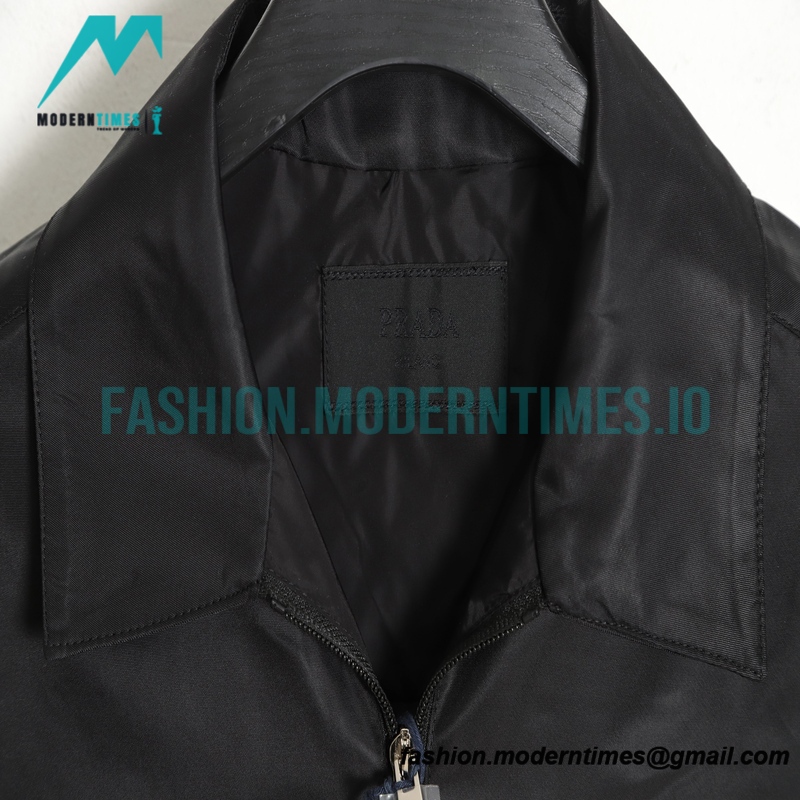 Prada - 23SS Lapel Pocket Nylon Long-sleeved Jacket