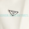 Prada - 23FW Cream White Lamb Skin Soft Sheepskin Lapel Jacket