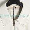 Prada - 23FW Cream White Lamb Skin Soft Sheepskin Lapel Jacket