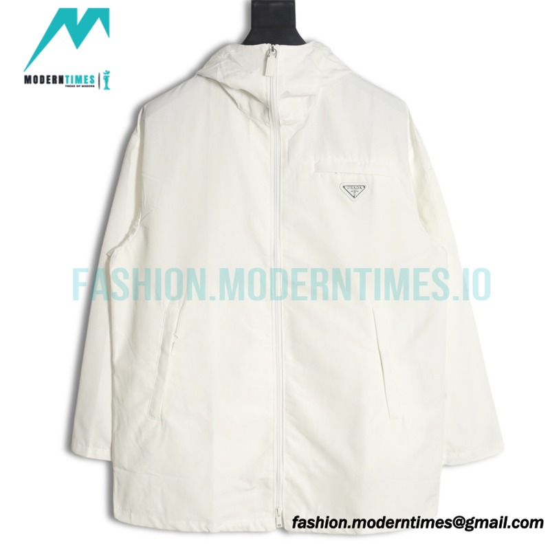 Prada - 22FW Triangle Pocket Poplin Hooded Jacket