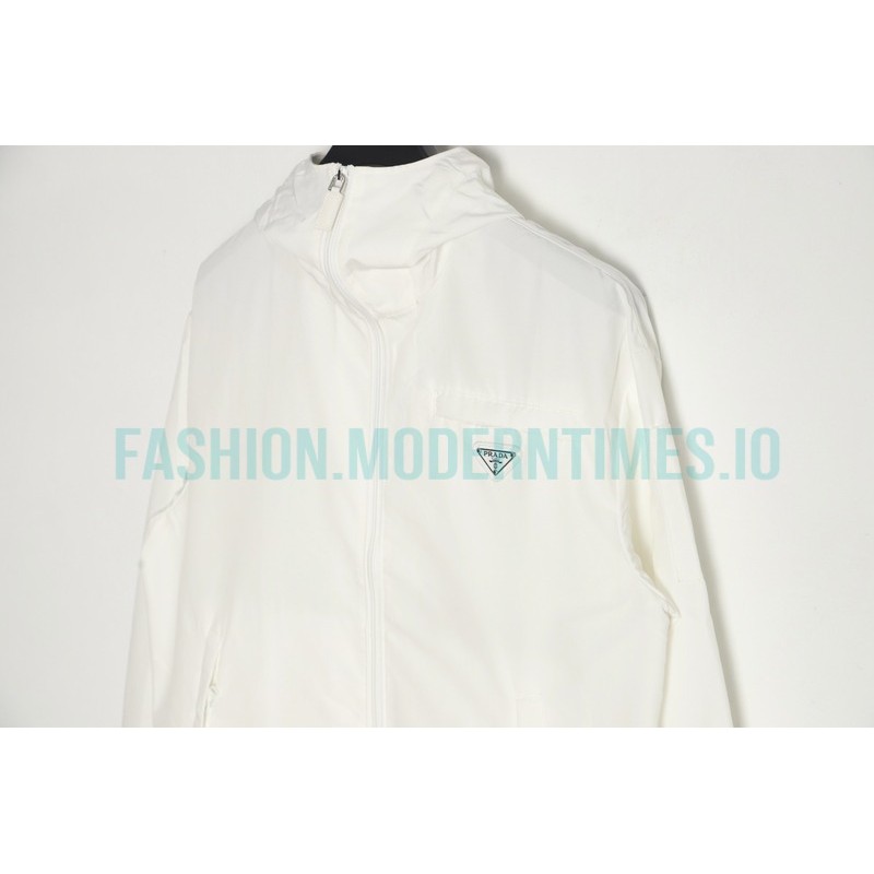 Prada - 22FW Triangle Pocket Poplin Hooded Jacket