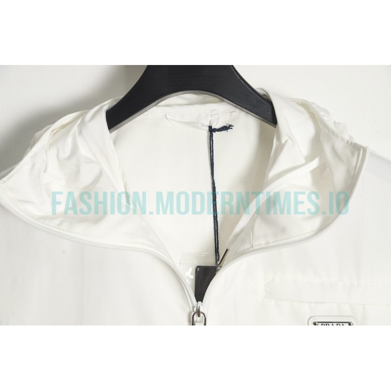 Prada - 22FW Triangle Pocket Poplin Hooded Jacket