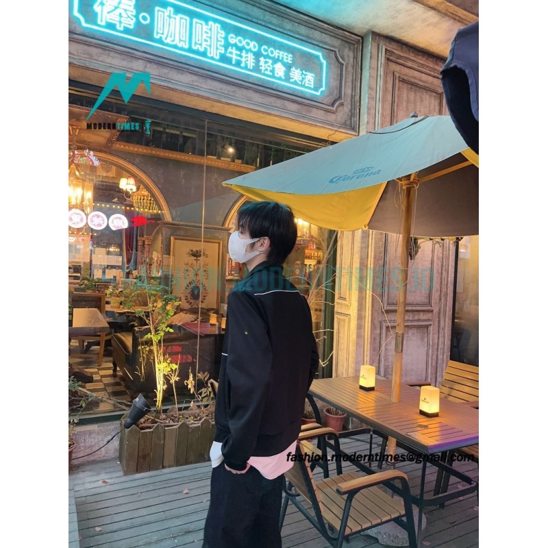 Prada - 23SS Recycled Nylon Spliced Stand-up Collar Jacket