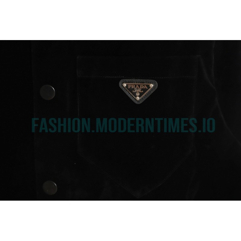 Prada - 23FW Flocked Triangle Label Jacket
