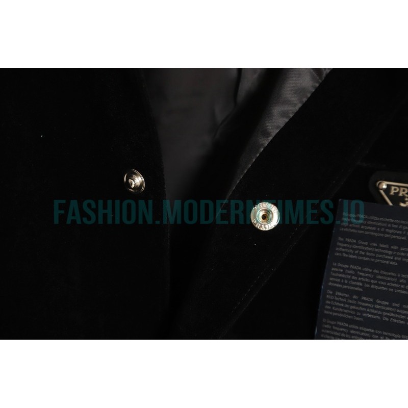Prada - 23FW Flocked Triangle Label Jacket