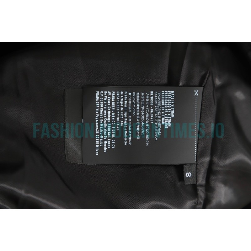 Prada - 23FW Flocked Triangle Label Jacket