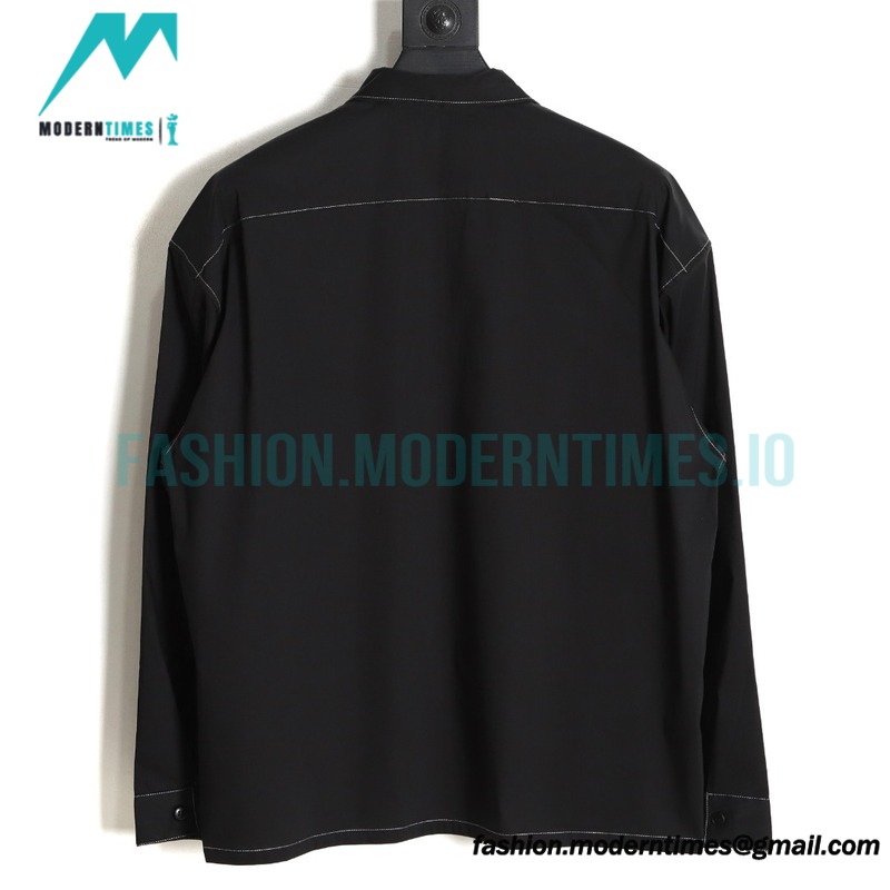 Prada - 23SS Contrasting Color Zip-up Shirt Jacket
