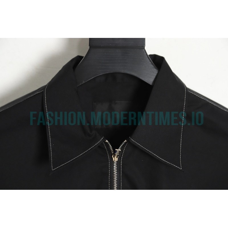 Prada - 23SS Contrasting Color Zip-up Shirt Jacket