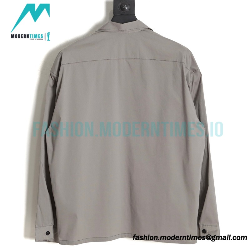 Prada - 23SS Contrasting Color Zip-up Shirt Jacket