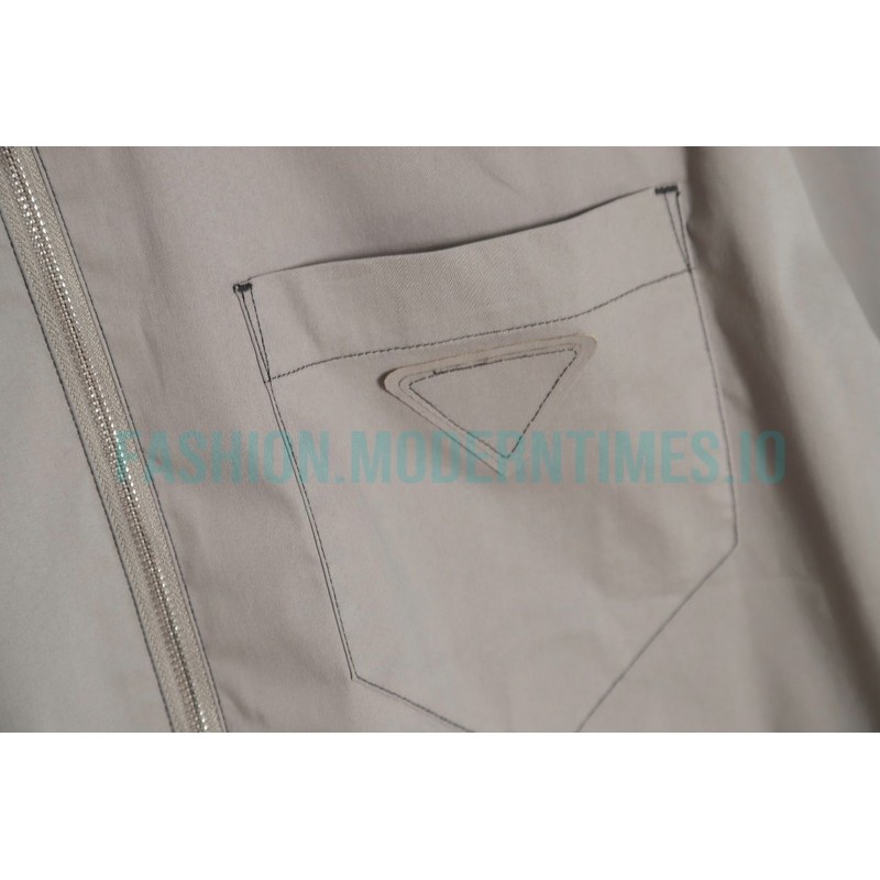 Prada - 23SS Contrasting Color Zip-up Shirt Jacket