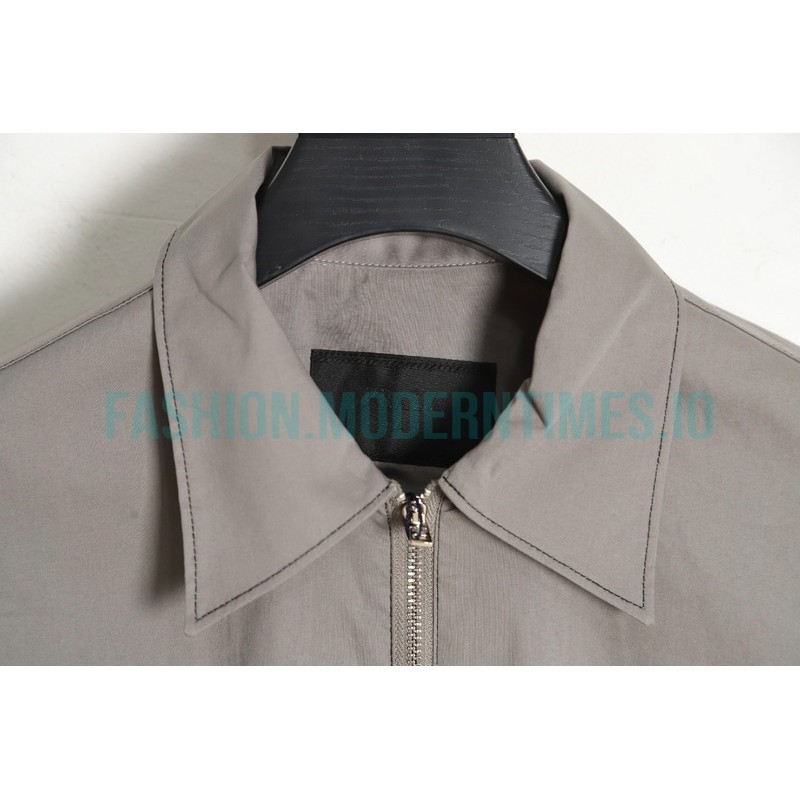 Prada - 23SS Contrasting Color Zip-up Shirt Jacket