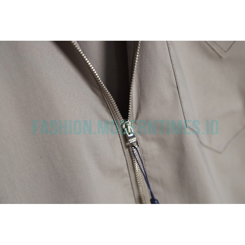Prada - 23SS Contrasting Color Zip-up Shirt Jacket