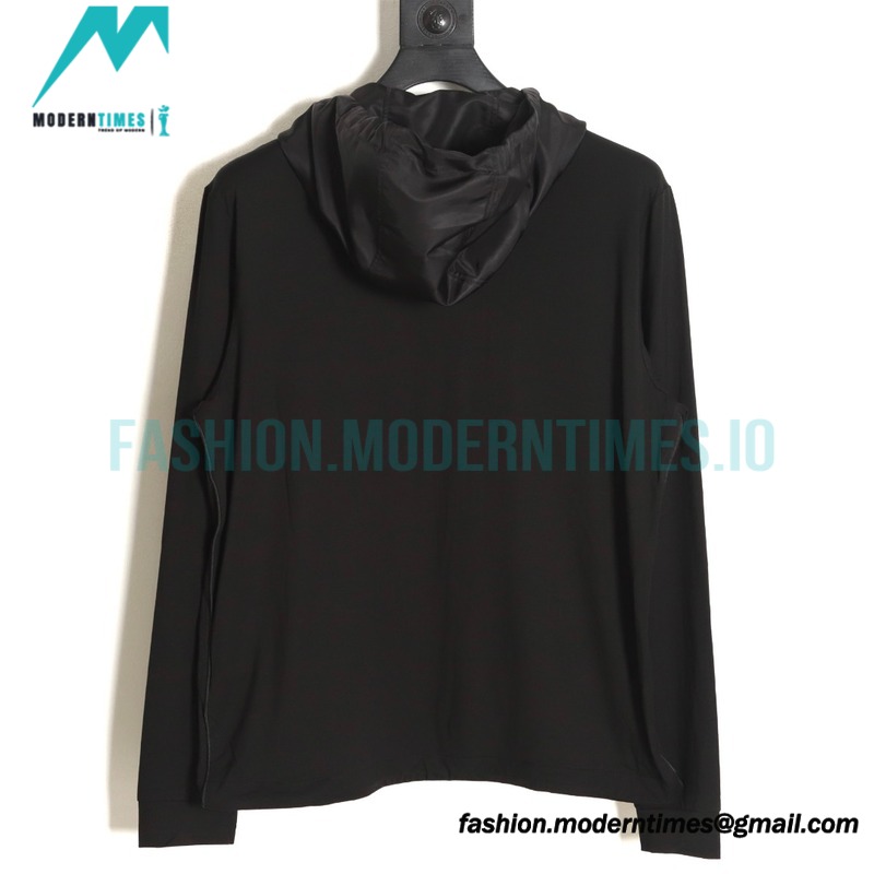 Prada - 23 New Triangle Zipper Patchwork Hooded Jacket