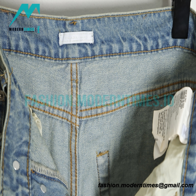 Prada - 23SS Triangle Label Washed Jeans