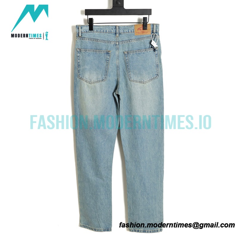 Prada - 23SS Triangle Label Washed Jeans