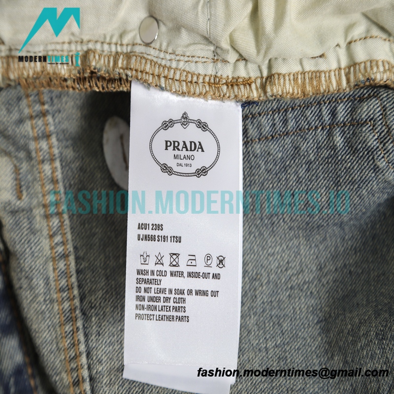 Prada - Triangle Back Jeans