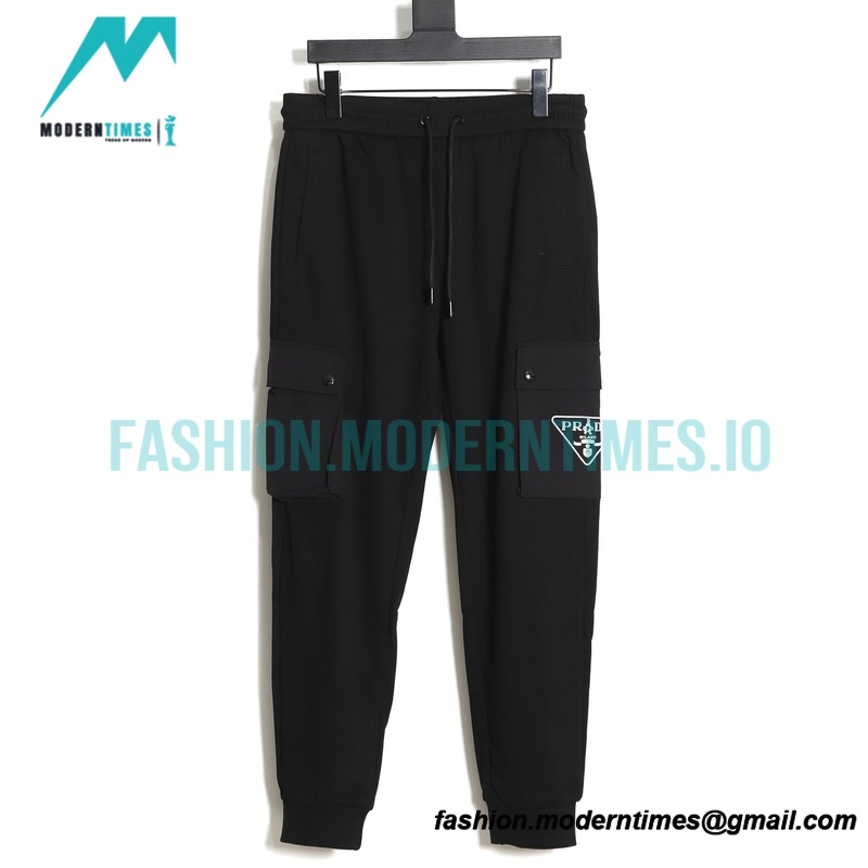 Prada - 23ss Iron Triangle Pocket Overalls Pants