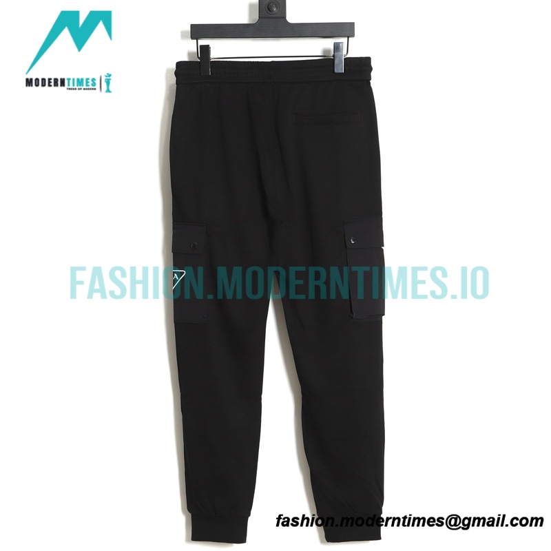 Prada - 23ss Iron Triangle Pocket Overalls Pants